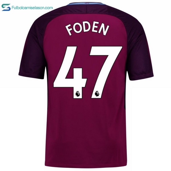 Camiseta Manchester City 2ª Foden 2017/18